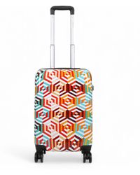 Infinity Leather - Hartschale Bedruckter Kabinenkoffer 55 X 36 X 20 Cm Pp-Koffer Gepäck Passend Für Easyjet, Ryanair - Lyst