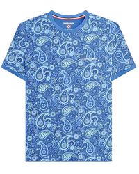 Lambretta - Ss25 Paisley T-shirt (donkerblauw) - Lyst