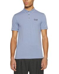 Emporio Armani - Ea7 8Npf04 Pjm6Z Polo T Shirts Jersey Cotton Top Summer Tee - Lyst