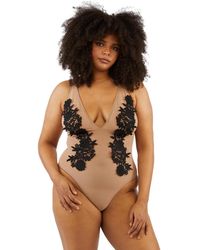 Playful Promises - Ppgbd086 Alaina Mesh And Embroidery Body - Lyst