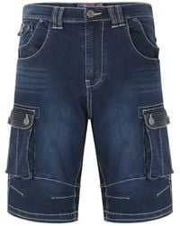 KAM Jeanswear - Kam Big & Tall Denim Cargo Shorts - Lyst