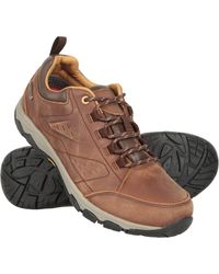 Mountain Warehouse - 'Extreme Pioneer' Walking Shoes Rubber Outsole Waterproof Sneakers Leather - Lyst