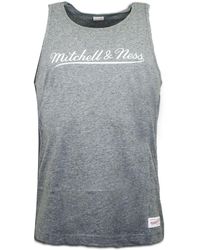 Mitchell & Ness - Script Logo Grijs Vest - Lyst