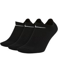 Nike - Sx7678 Everyday Lightweight Training No Show Socks 3 Pair Cotton - Lyst