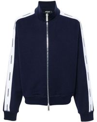 DSquared² - Logo Tape Track Jacket Cotton - Lyst