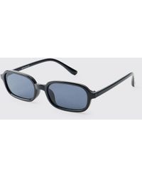 BoohooMAN - Plastic Rectangle Sunglasses - Lyst
