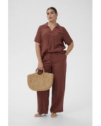 Kaffe - Blouse Met Korte Mouwen Kcemilia Blouse Met Korte Mouwen Loose Fit - Lyst