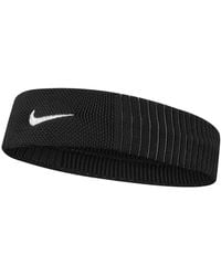 Nike - Dri-fit Reveal Hoofdband Zwart/donkergrijs/wit - Lyst