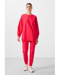 TOMMY LIFE - Oversized Fleece Sweatshirt And Pants Set - Lyst