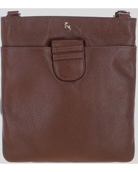 Ashwood Leather - Genuine Crossbody X Shoulder Bag With Golden Accents - Lyst