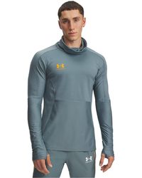 Under Armour - Challenger Pro Slim Fit Funnel Neck Long Sleeve T-Shirt - Lyst
