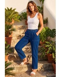 Roman - Petite Stretch Denim Trousers - Lyst
