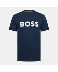 BOSS - Thinking 1 T-Shirt, Signature Logo - Lyst