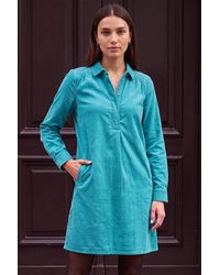 Roman - Corduroy Tunic Shirt Dress - Lyst