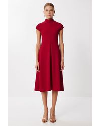 Happiness İstanbul - A-Line Midi Dress With Half Turtleneck - Lyst