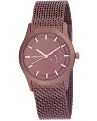 Johan Eric - Agers¸ Dial W Date Sub-Dial Watch, Ip Case & Mesh Bracelet Stainless Steel - Lyst