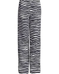 Conquista - Striped Wide Leg Trousers - Lyst