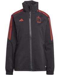 adidas - Three Stripes Full Zipper Rain Jacket With Zipped Pocket - Lyst