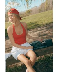 DSGN Studio - Sports Sculpt Seam Detail Padded Halterneck Top - Lyst