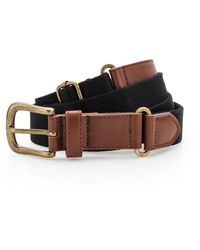 Asquith & Fox - Faux Leather And Canvas Belt - Lyst