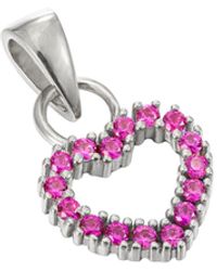 SEOL + GOLD - Sterling Ruby Heart Charm - Lyst