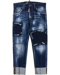 DSquared² - Sailor Jean Patch Denim Pants Cotton - Lyst