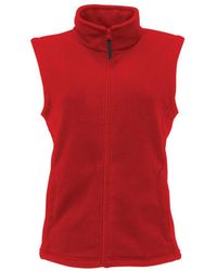 Regatta - Dames Micro Fleece Bodywarmer / Gilet (rood) - Lyst