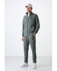 TOMMY LIFE - Relaxed Fit Zip-Collar Sweatshirt And Pants Set - Lyst
