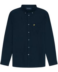 Lyle & Scott - Dunkelblaues Langarmhemd Von - Lyst