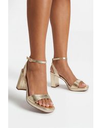Boohoo - 2 Part Platform Heels - Lyst