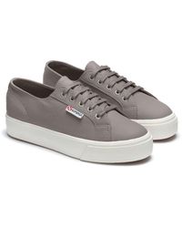 Superga - 2730 Nappa Leather Lace Up Trainers - Lyst
