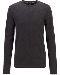 BOSS - "Tempest" T-Shirt Für Herren Langärmlig Meliert) - Lyst