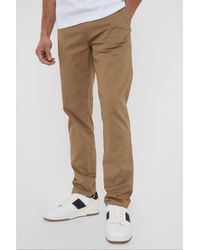 Threadbare - Light 'Laurito' Cotton Regular Fit Chino Trousers With Stretch - Lyst