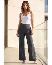 Roman - Petite Wide Leg Stretch Trouser - Lyst