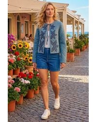 Roman - Sequin Embellished Quilted Jacket - Lyst
