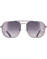 Police - Aviator Shiny Palladium Smoke Gradient Splf64 Octane 1 - Lyst