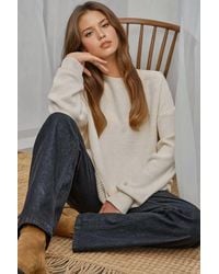 Hiccup - Cozy Crew Neck Knit Sweater - Lyst