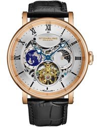 Stuhrling - Dual Time Automatic Majestic Skeleton - Lyst