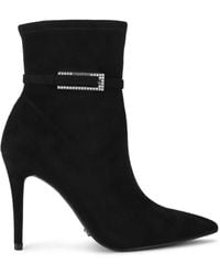 Carvela Kurt Geiger - Suedette Blanca Ankle Boots - Lyst