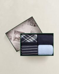 GANT - Checked Socks 4-Pack Gift Box - Lyst