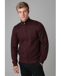Kensington Eastside - Sherpa Lined Zip-Through Cardigan - Lyst