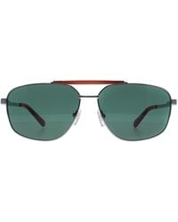 Guess - Aviator Shiny Gunmetal Gu00054 - Lyst