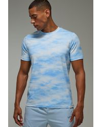 BoohooMAN - Active Abstract Cloud Regular Fit T-Shirt - Lyst
