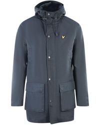 Lyle & Scott - Parka Mit Kapuze Marineblaue Jacke - Lyst