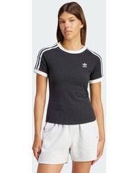 adidas - 3-Stripes Slim Raglan Tee - Lyst
