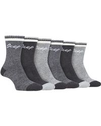 Jeep - Ladies 6 Pack Walking Boot Socks - Lyst