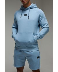 BoohooMAN - Active Regular Fit Hoodie & Short Tracksuit - Lyst