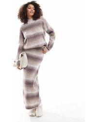 Y.A.S - Ombre Knitted Maxi Skirt Co-Ord - Lyst