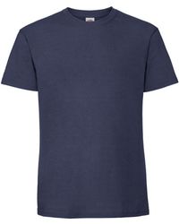 Fruit Of The Loom - Iconic Premium Ringspun Cotton T-Shirt (Deep) - Lyst