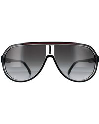 Carrera - 1057/s Oit 9o Zwart Rood Donkergrijs Gradiënt Zonnebril - Lyst